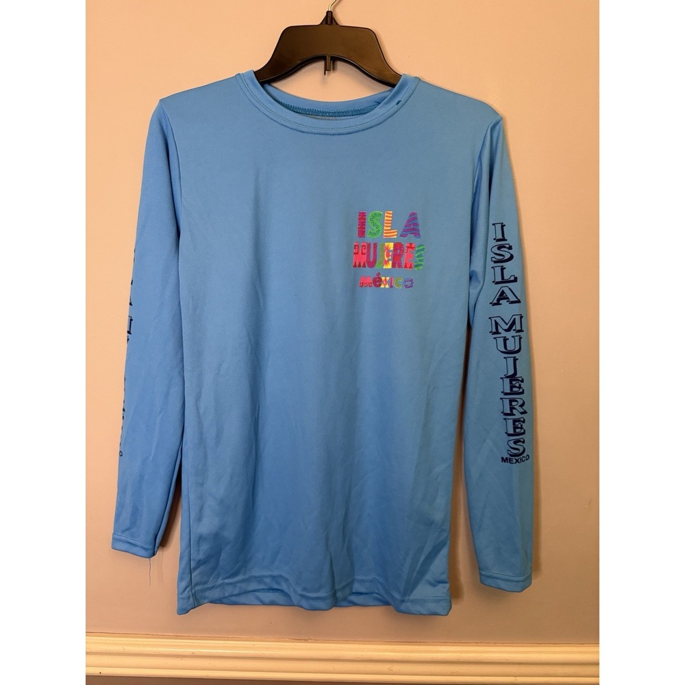 Isla Mujeres‎ Mexico Athletic blue Long Sleeve Shirt Small
